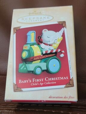 2002 Hallmark Keepsake Ornament Child's Age Collection Baby's First Christmas